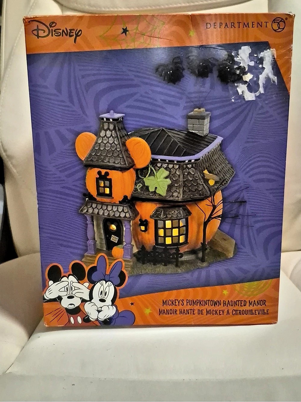 Disney Mickey's Pumpkin Haunted Manor Halloween Light-Up Holiday Decor